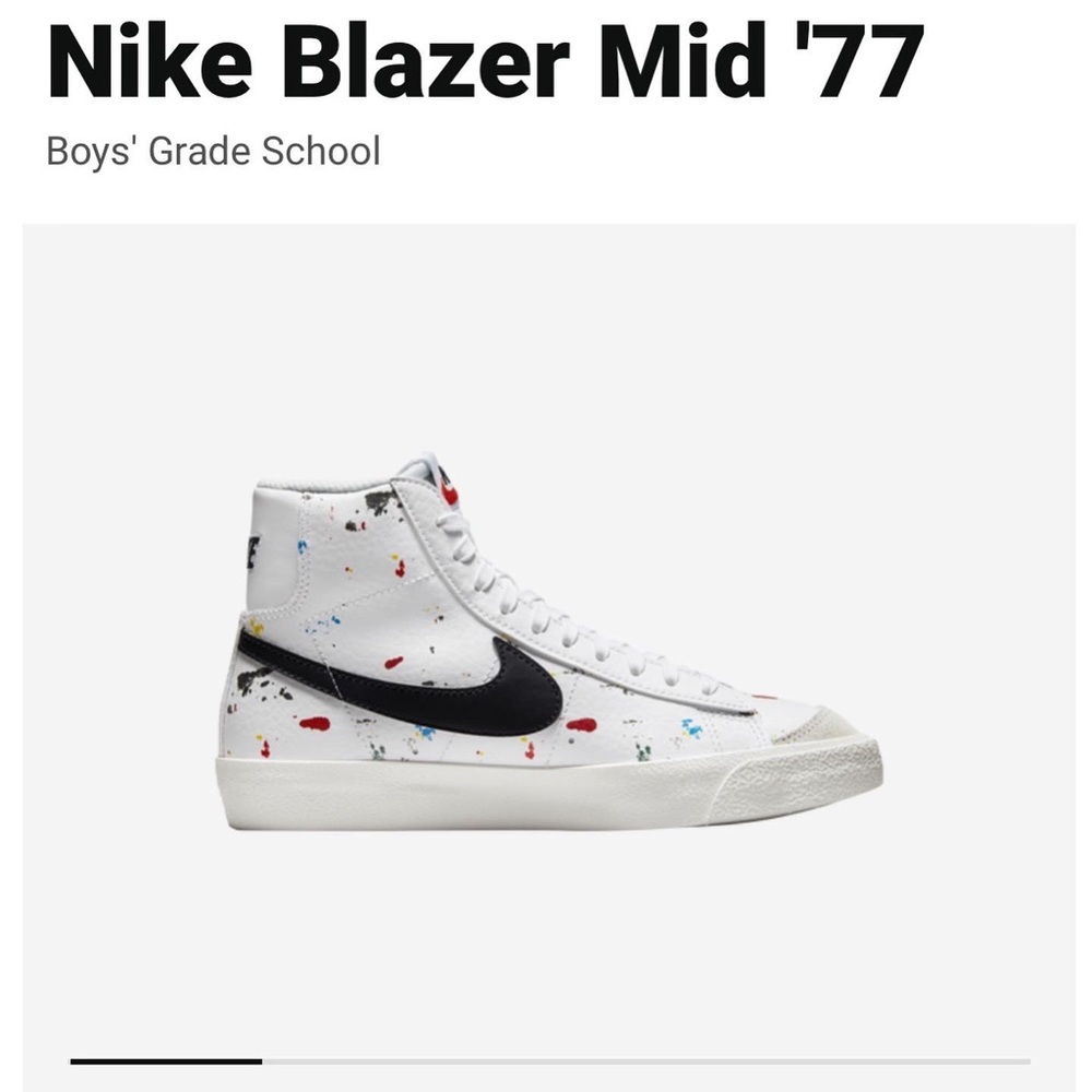 Paint splatter Nike blazers